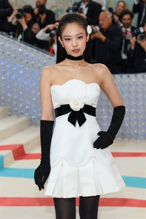 jennie chanel dress|jennie met gala white dress.